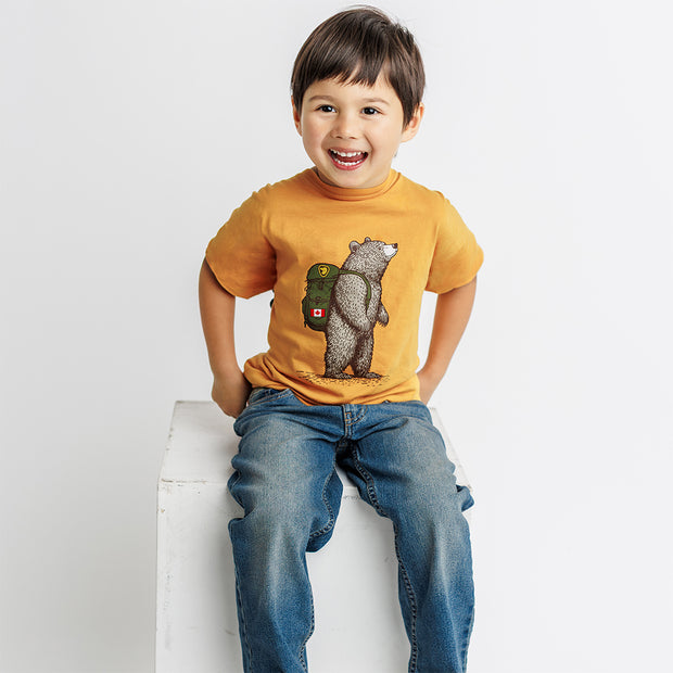 T-shirt pour jeunes - Ours en randonnée
